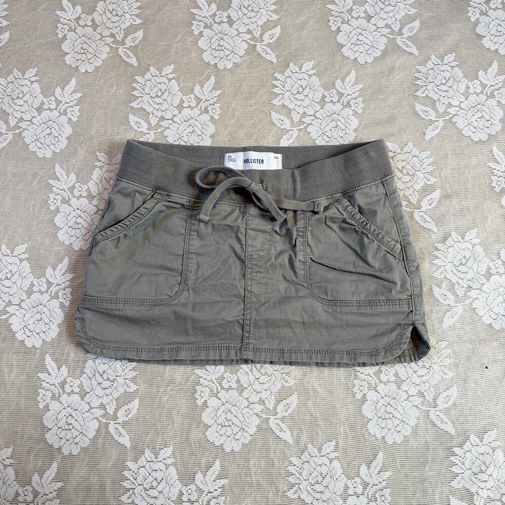 Hollister Y2K Cargo Mini Skirt Skort Size 00